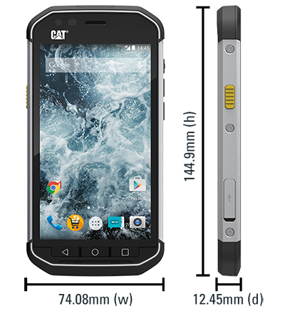 CAT® S40 Κινητό τηλέφωνο smartphone Dual Sim Black (Ελληνικό μενού) Cat Rugged Phones